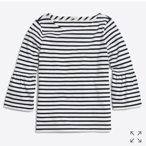 Striped bell sleeve top.